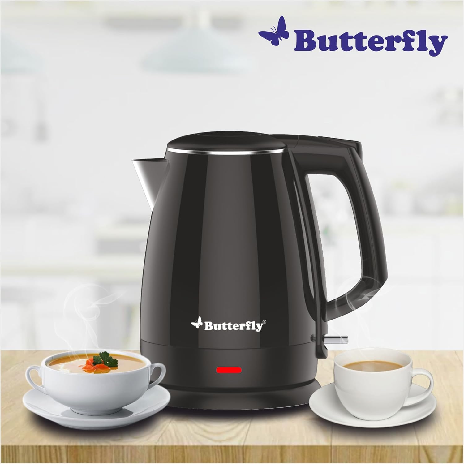 Butterfly Stainless Steel Magnum Cool Touch Electric Kettle 1.5 Litre